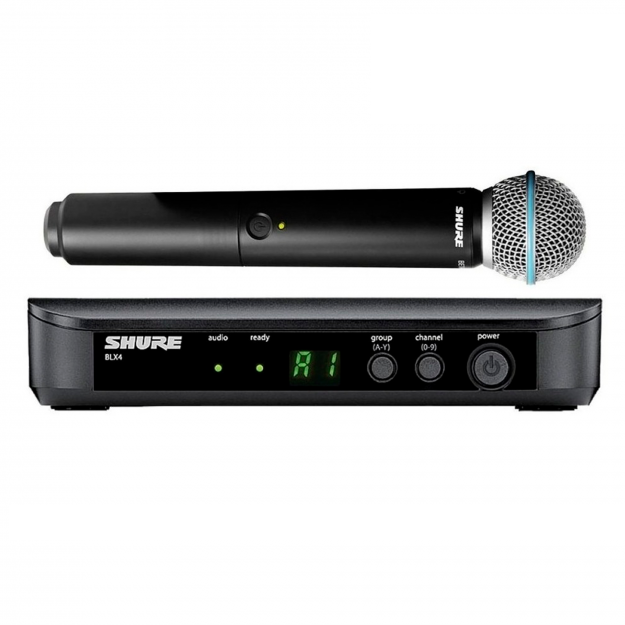 Foto do produto Sistema Sem Fio com Microfone de Mão BLX24/B58 Shure Foto do produto Sistema Sem Fio com Microfone de Mão BLX24/B58 Shure
