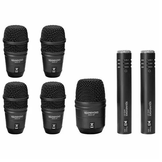 Foto do produto  Kit de Microfones P/ Bateria Soundvoice SKD07