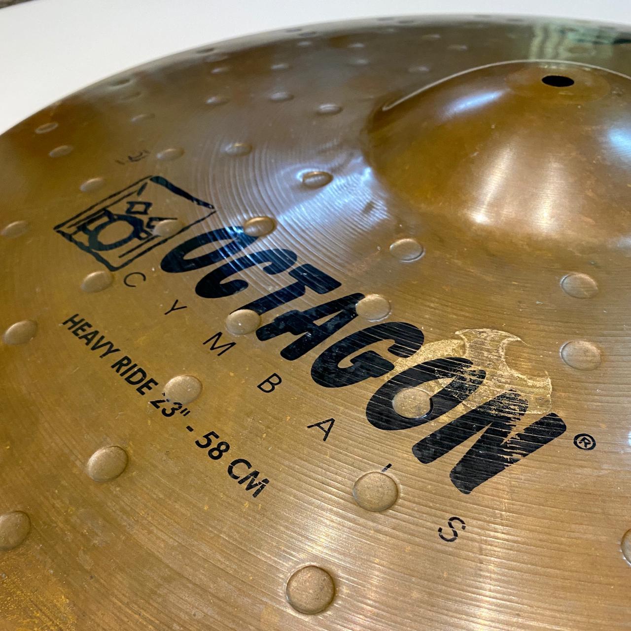 Foto do produto Prato Groove Heavy Ride 23" - 58cm Octagon Cymbals (usado) Foto do produto Prato Groove Heavy Ride 23" - 58cm Octagon Cymbals (usado)