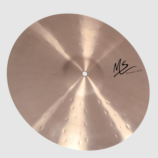 Foto do produto Percussion Crash 15” - Prato de Ataque em Liga B10 - MS Foto do produto Percussion Crash 15” - Prato de Ataque em Liga B10 - MS