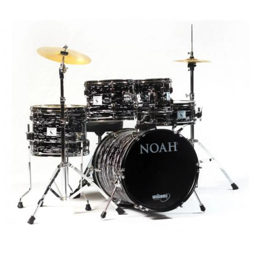 Foto do produto Bateria Noah SC5 Bumbo 16" Poplar Pop Preta Com Pratos Foto do produto Bateria Noah SC5 Bumbo 16" Poplar Pop Preta Com Pratos