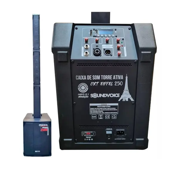 Foto do produto  Caixa de Som Torre Ativa Soundvoice Eiffel 250