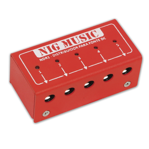 Foto do produto Distribuidor Vermelho com Fonte NDR1 9V - Nig Music