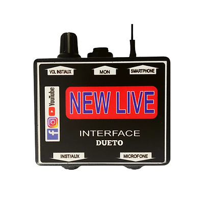 Foto do produto  DUETO INTERFACE DE ÁUDIO PARA GRAVAÇÃO COM 2 CANAIS New Live
