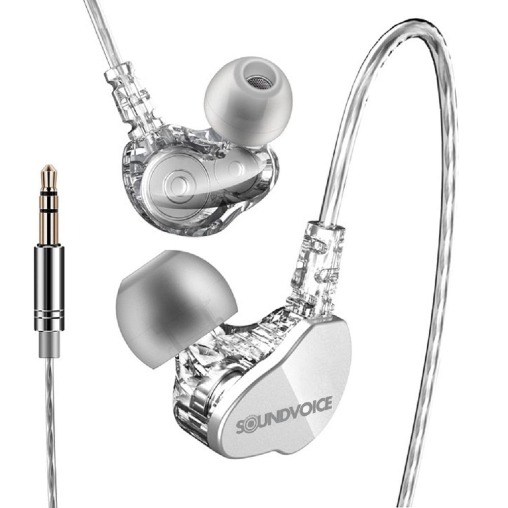 Foto do produto  FONE IN-EAR PROFISSIONAL RETORNO PALCO SOUNDVOICE LITE IE-01 Branco