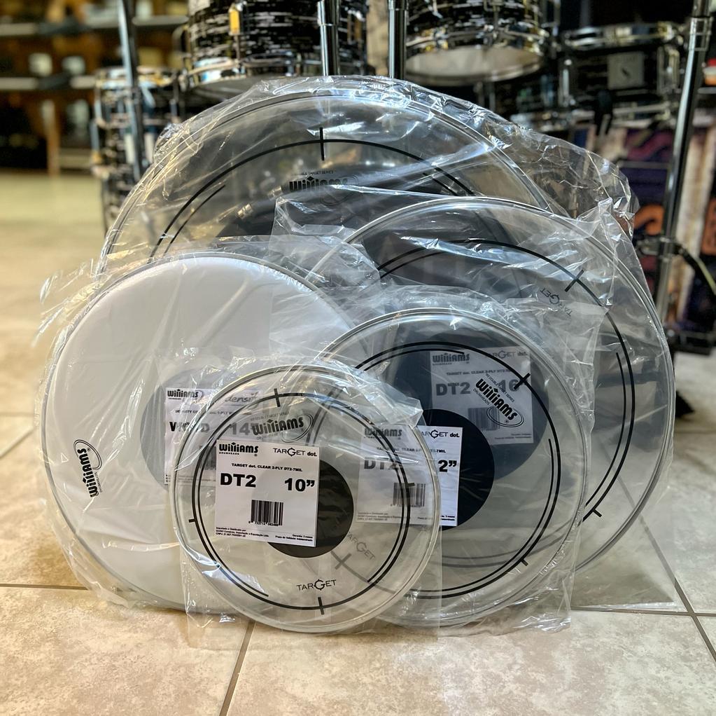 Foto do produto  Kit de Peles Williams Target Dot CLEAR DT2 10",12",14",16",20"