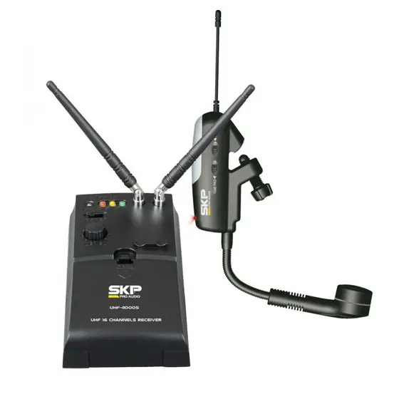 Foto do produto Microfone Sem Fio Para Saxofone Skp UHF-4000S Foto do produto Microfone Sem Fio Para Saxofone Skp UHF-4000S