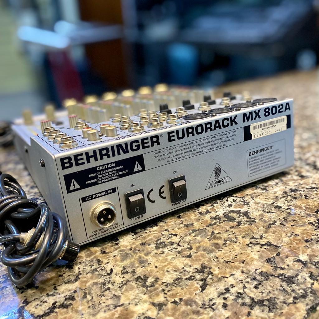 BEHRINGER EURORACK MX 802A アナログミキサー Mixer Behringer Eurorack MX 802A (usado) - CMK