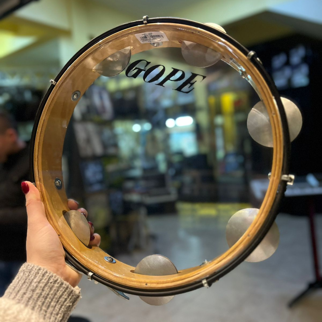 Foto do produto  Pandeiro Gope 11'' Pele Transparente 7 Afinações