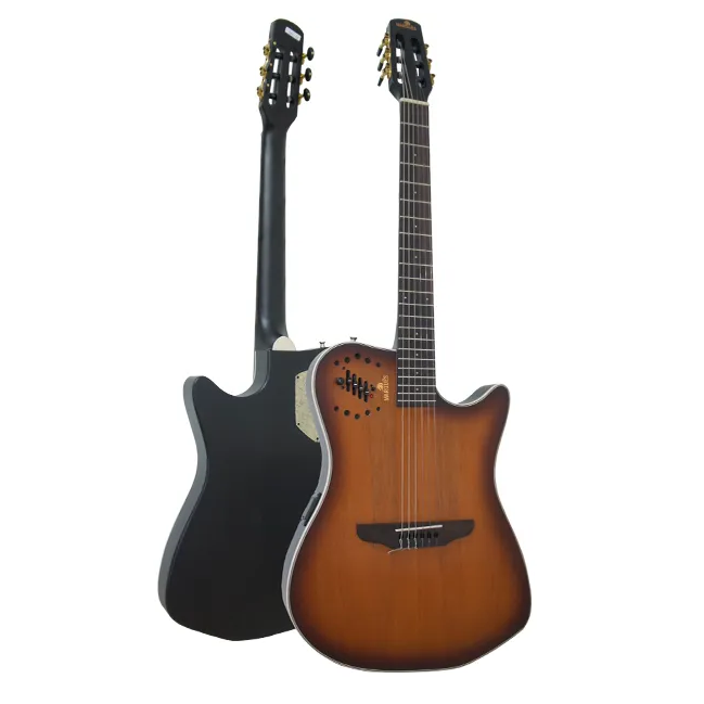 Foto do produto  Violão Flat Cutaway Nylon VN-12 Castanho Fosco - Marquês