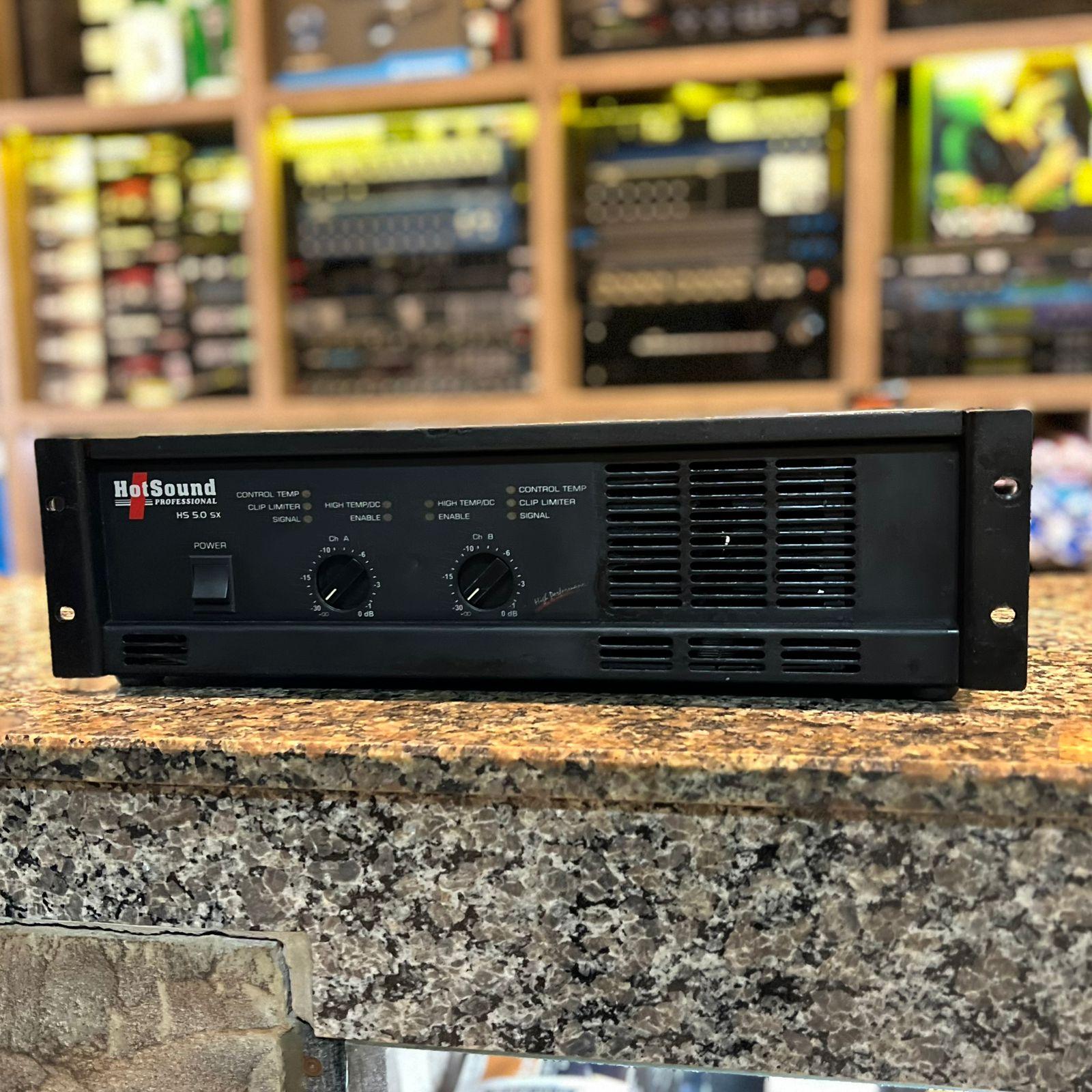 Foto do produto Amplificador De Potência 5000W HS-5.0 SX - Hotsound (usado) Foto do produto Amplificador De Potência 5000W HS-5.0 SX - Hotsound (usado)
