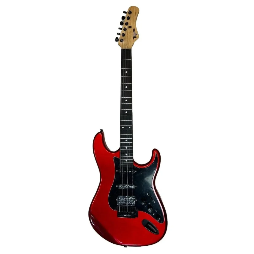 Foto do produto  GUITARRA STRATO 2S 1H FX ESCALA ESCURA ESCUDO BK SIXMART CA TAGIMA