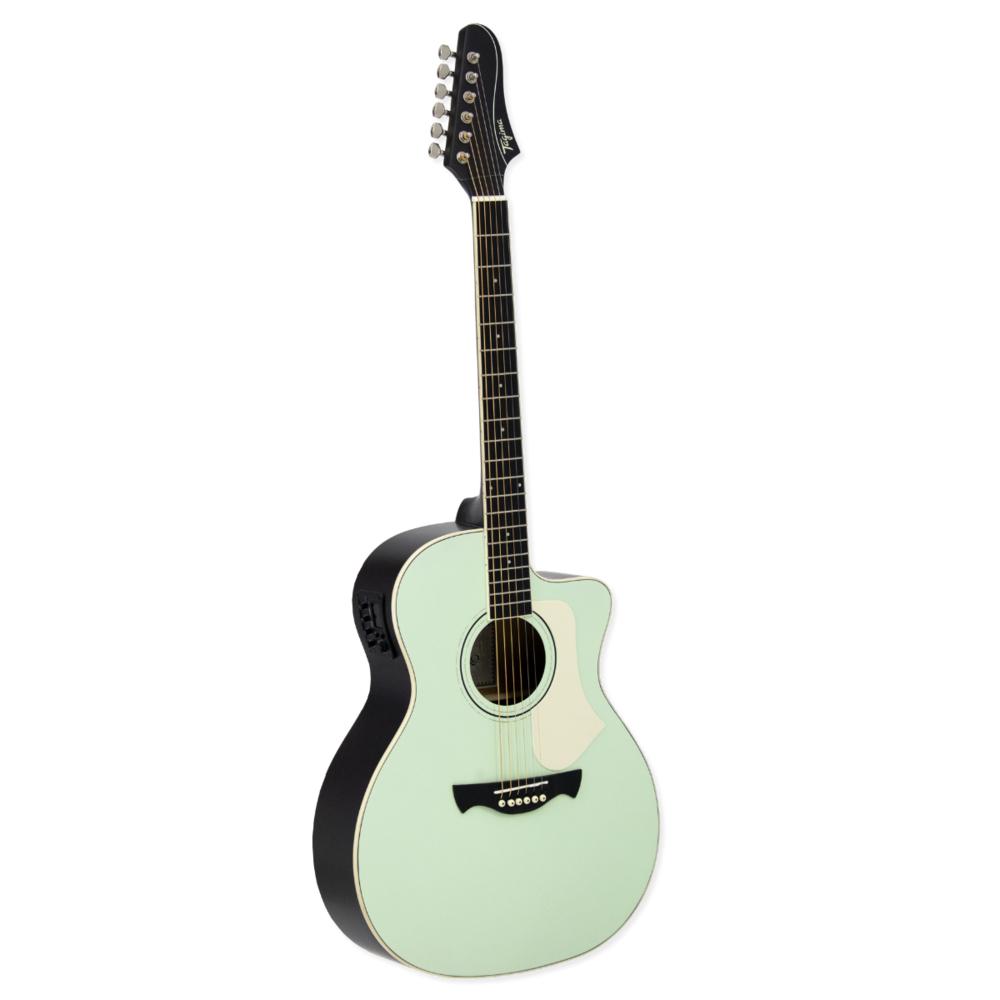 Foto do produto  Violão Elétrico Tagima Rio Negro Surf Green Sgs Aço Grand Auditorium Latin America