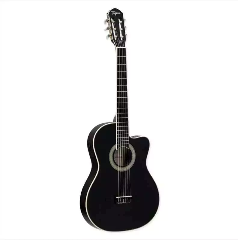 Foto do produto Violão Taima Cartagena Latin América - Black - EQ - Flat Nylon Foto do produto Violão Taima Cartagena Latin América - Black - EQ - Flat Nylon
