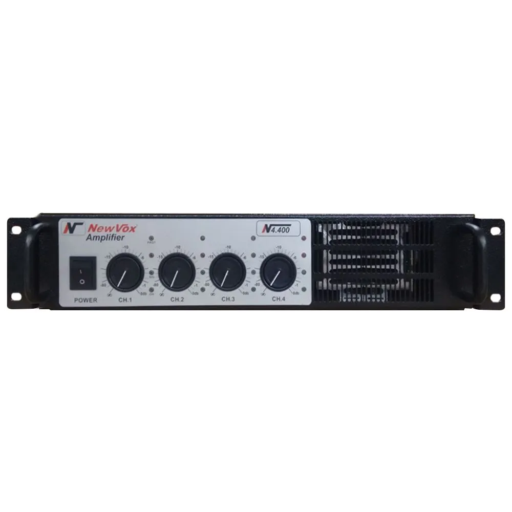 Foto do produto  Amplificador New Vox 4 Canais 4x400w Rms Nv-4400 1600 Rms