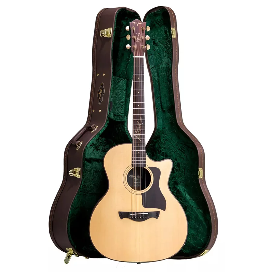 Foto do produto  Violão Tagima Olive Grace Signature Cacau Santos C/ Case NTOP Eletroacustico Aço