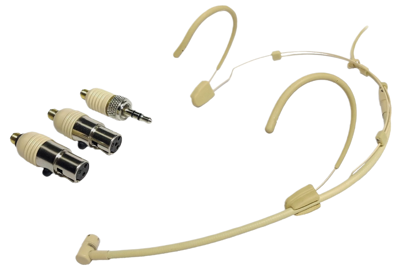 Foto do produto  Microfone Headset Condenser direcional com 3 plugs bege 