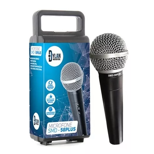 Foto do produto  Microfone SMD-58-PLUS dinamico unidirecional c/ fio
