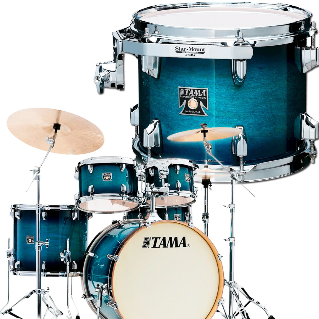 Foto do produto  Bateria Bumbo 22 Tama Superstar Azul Shell Pack