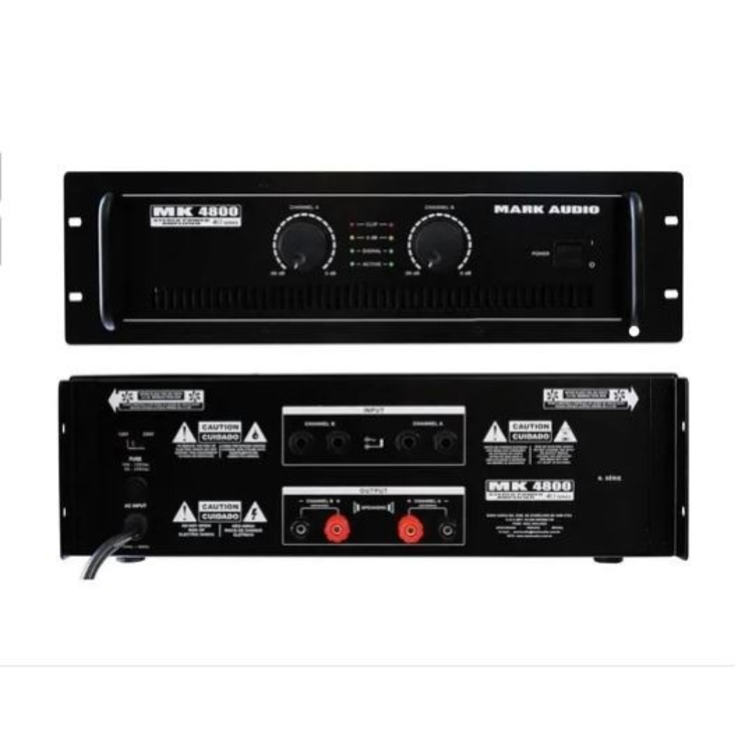Foto do produto  Amplificador 800 watts - Mark Audio MK4800