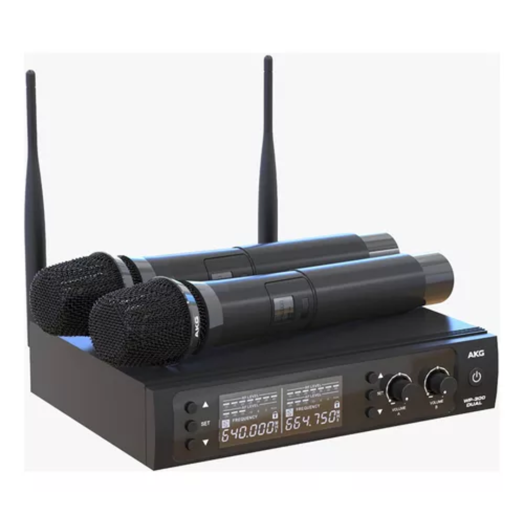 Foto do produto Sistema De Microfone Sem Fio Akg Wp300 Vocal Uhf