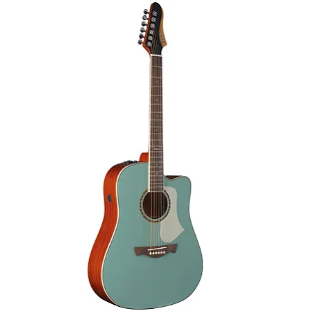 Foto do produto  Violão Tagima Aço elétrico Folk SWELL EQ Turquoise green