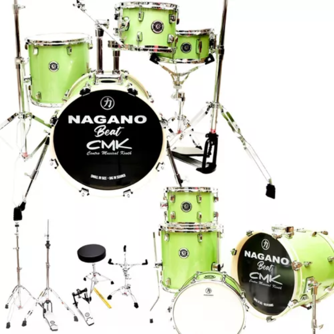 Foto do produto  Bateria Nagano Beat Reduzida Ocupa Menos Espaço C/bumbo 16