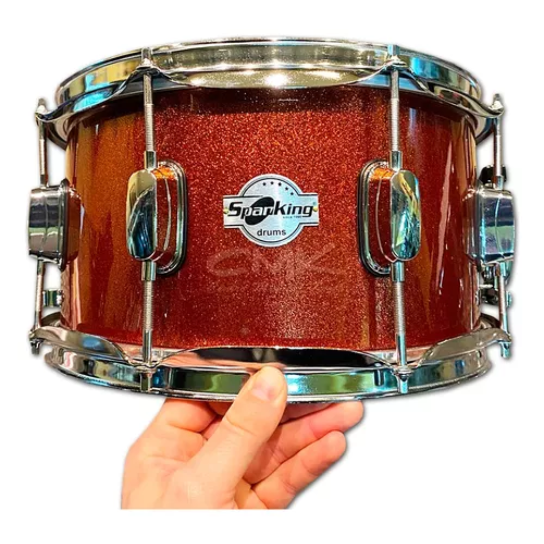 Foto do produto  Caixa Para Bateria Spanking 12x6,5¨ Vermelha Com 8 Afinações