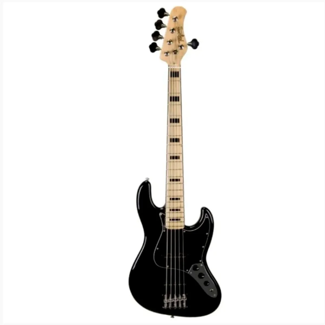 Foto do produto  Contrabaixo passivo 2S 5C escala clara escudo BK TJB-5S BK tagima 