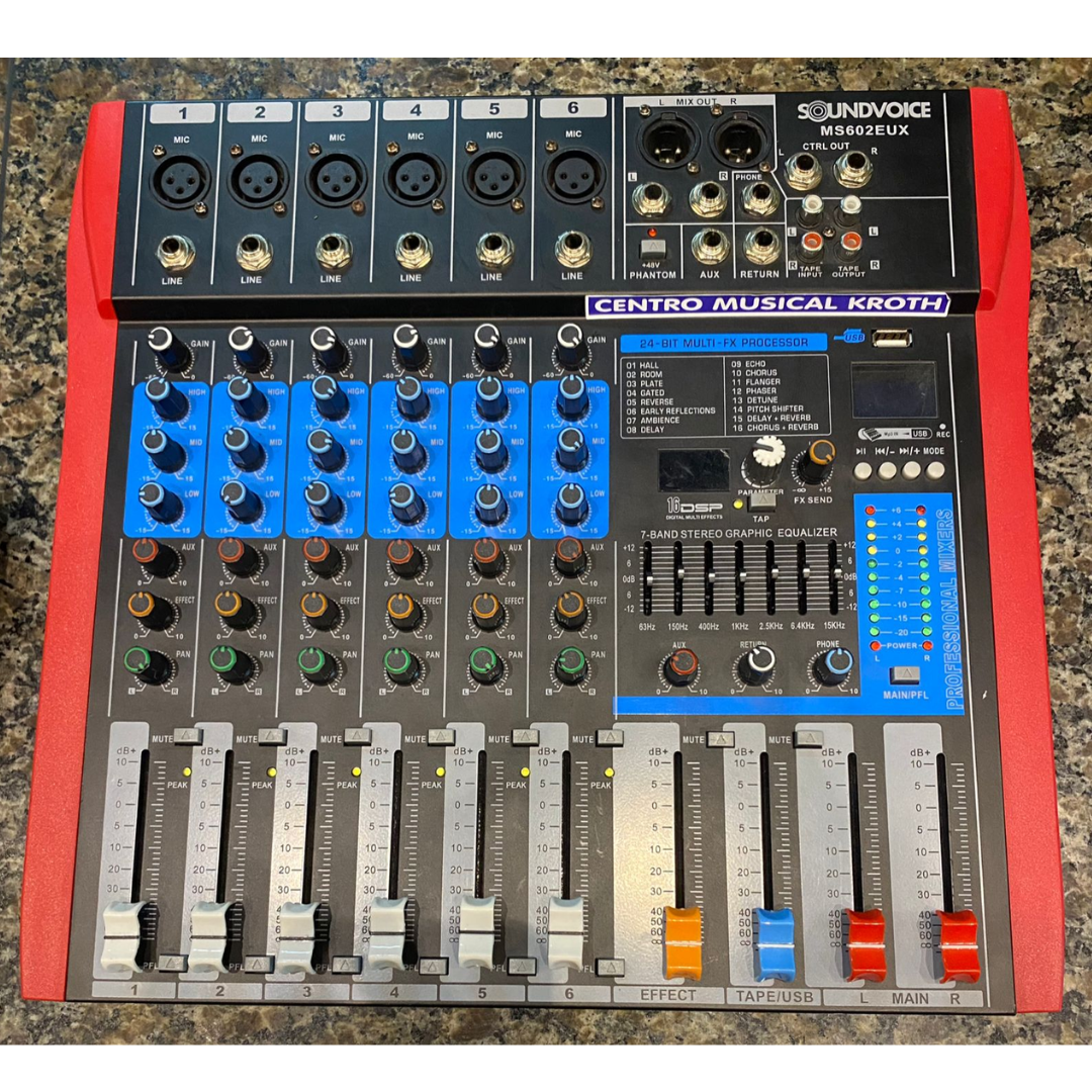 Foto do produto  Mesa analógica Soundvoice MS602EUX (USADO)