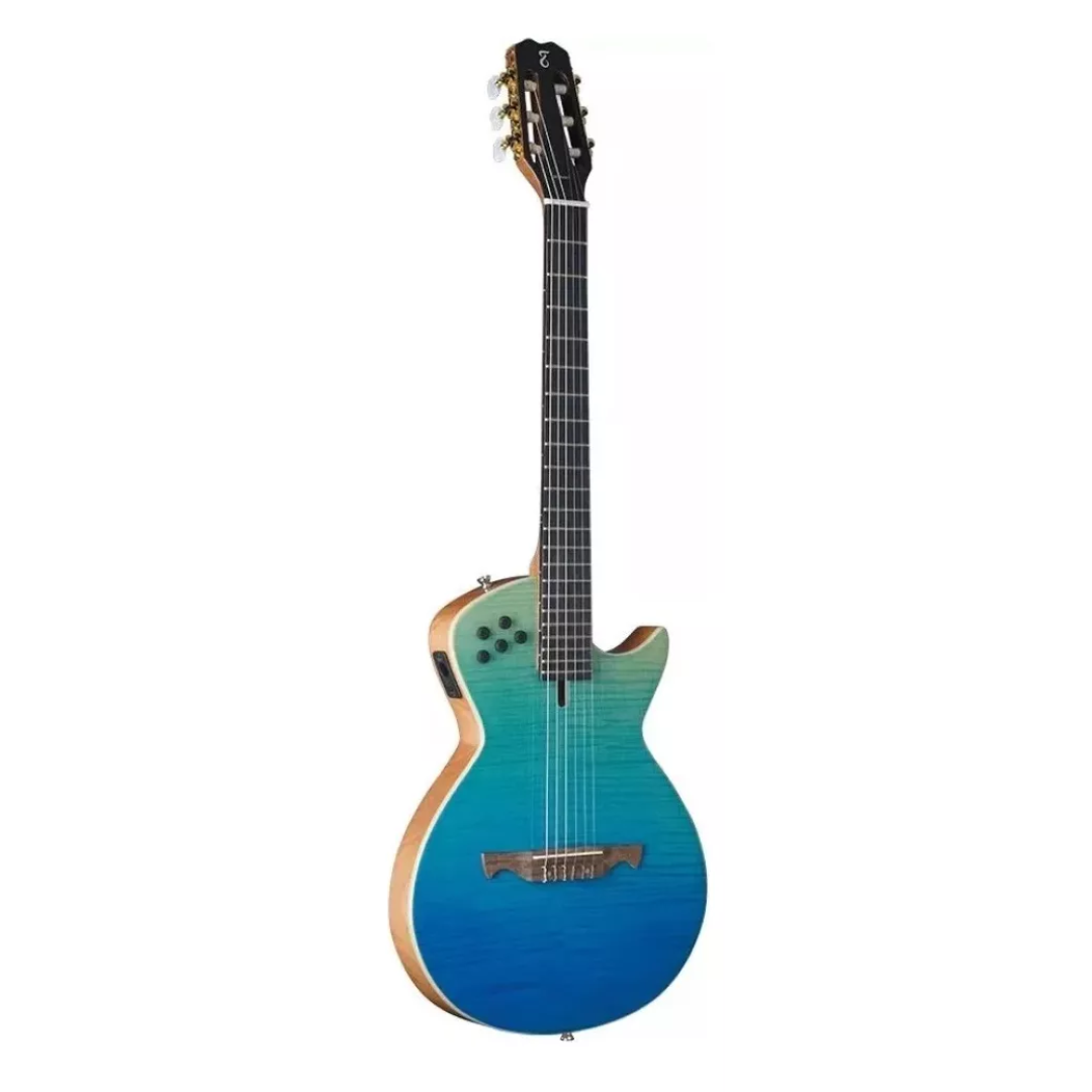 Foto do produto  Violao solido EQ nylon t/ spruce b/s sapele  modena ny TBLF  tagima 