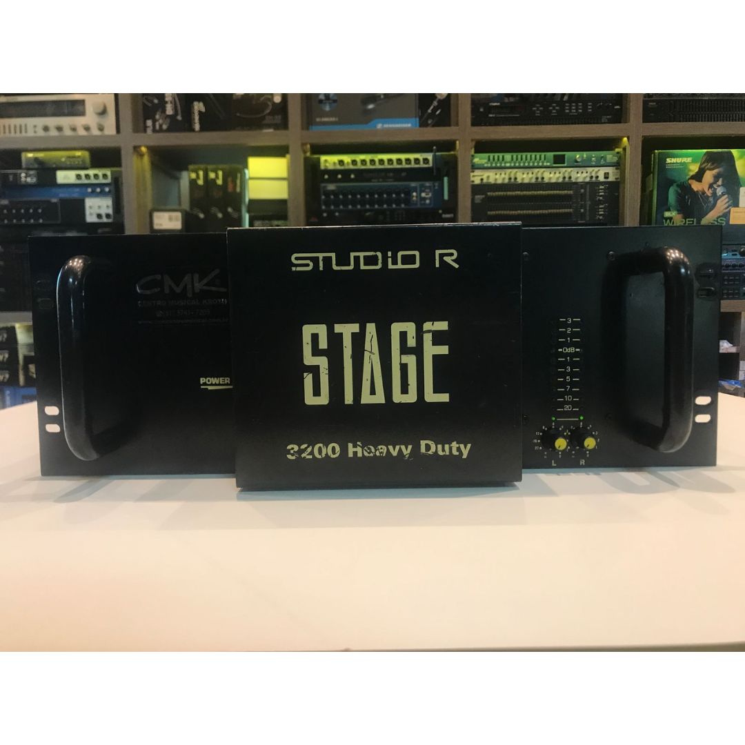 Foto do produto  Amplificador Stage Studio R 3200 Heavy Duty (USADO)