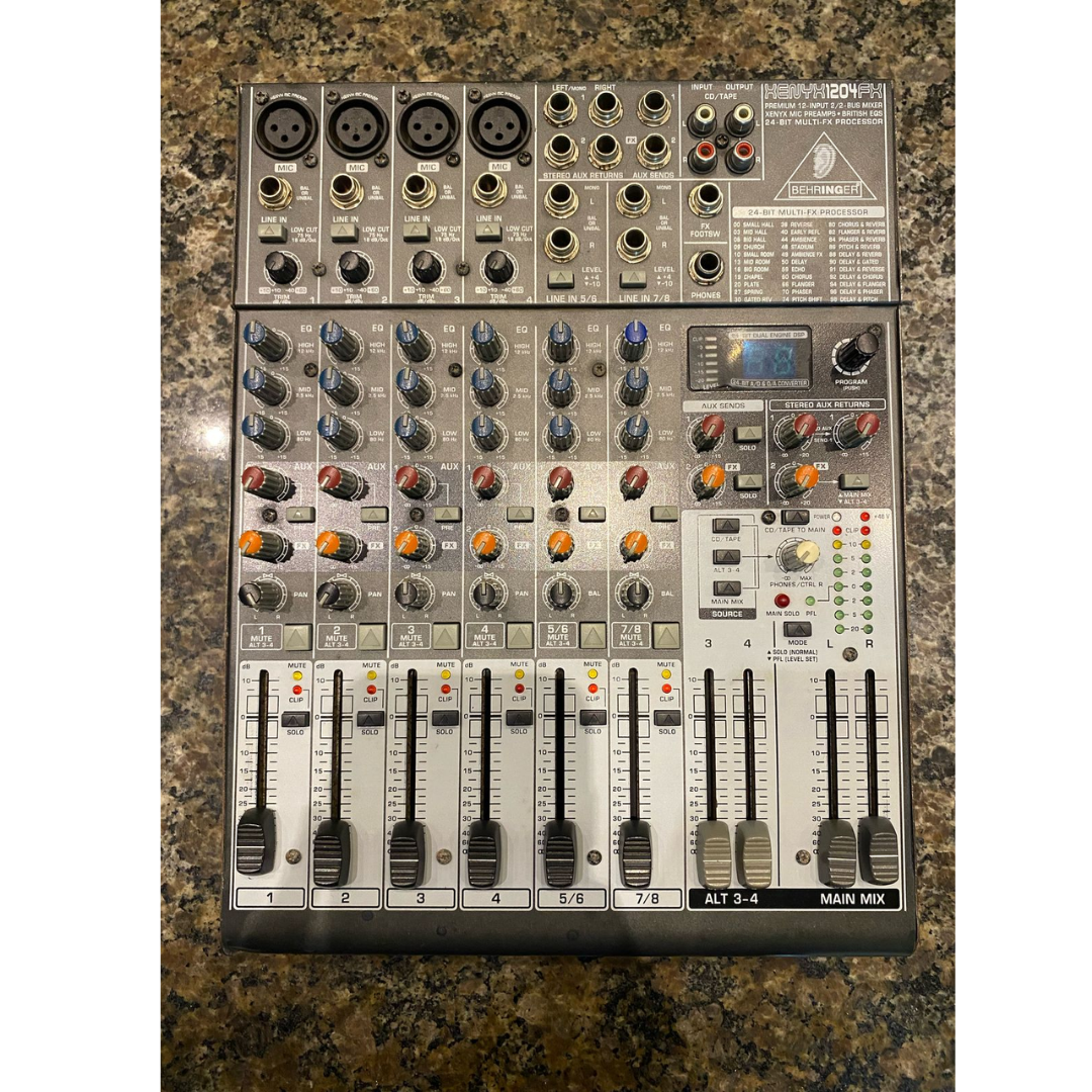 Foto do produto Mesa de Som Análogica Xenyx X-1204FX - Behringer (USADA) Foto do produto Mesa de Som Análogica Xenyx X-1204FX - Behringer (USADA)