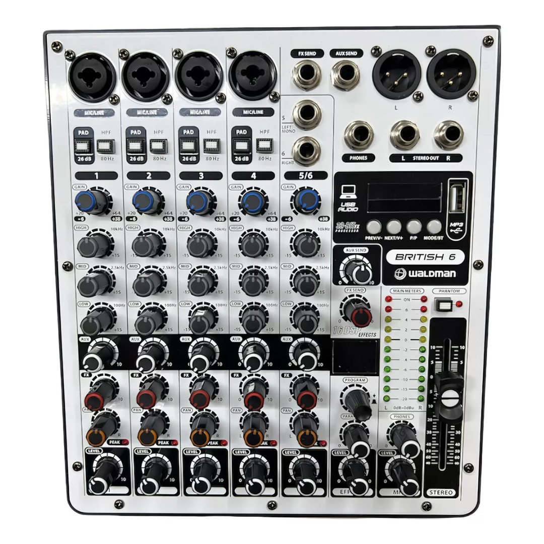 Foto do produto  Mesa de Som Waldman British B-6