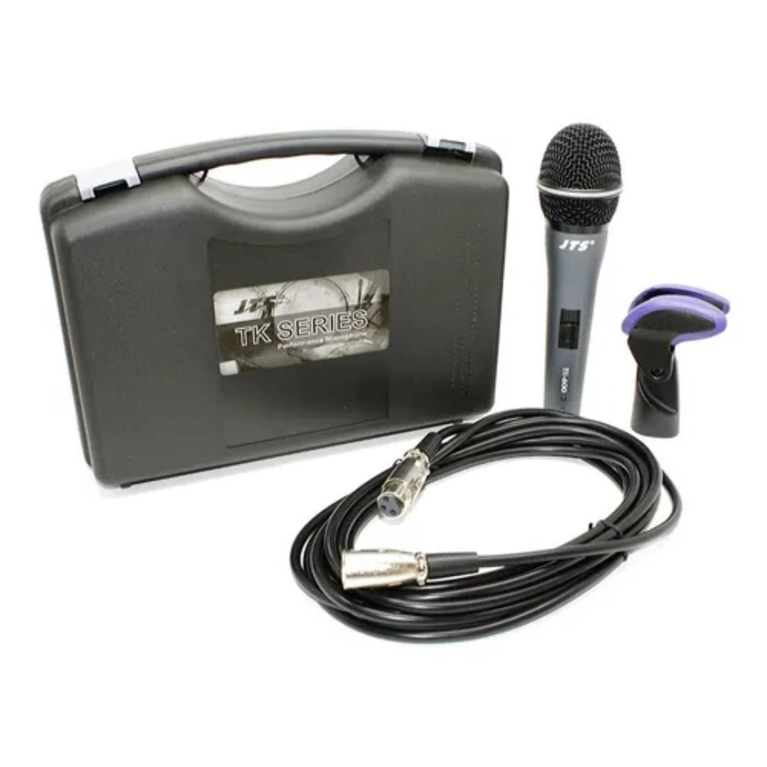 Foto do produto  Microfone Com Fio Jts Tk 600 Profissional De Mão Com Maleta