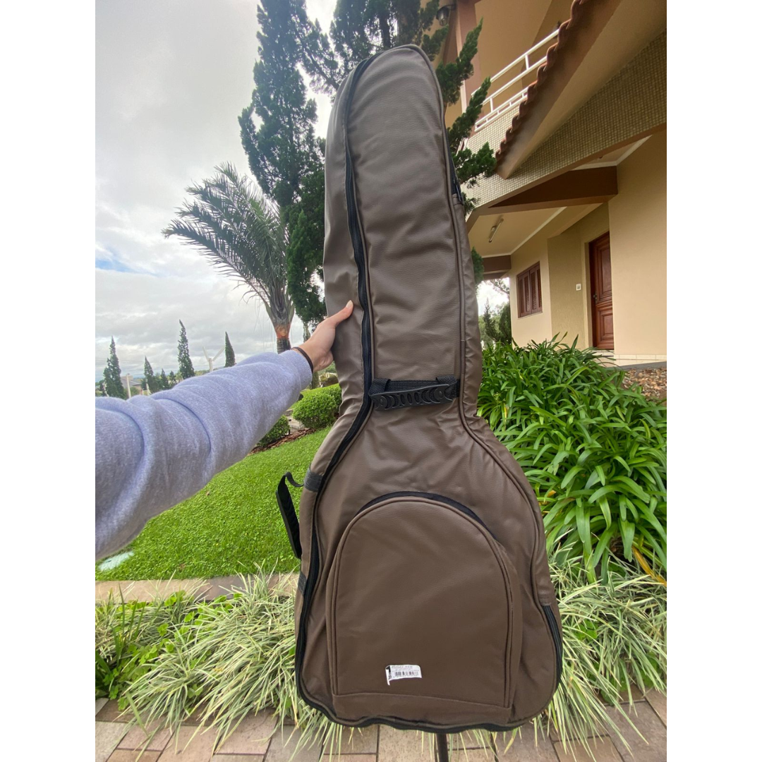 Foto do produto  SEMI CASE PARA VIOLÃO FOLK MARROM 