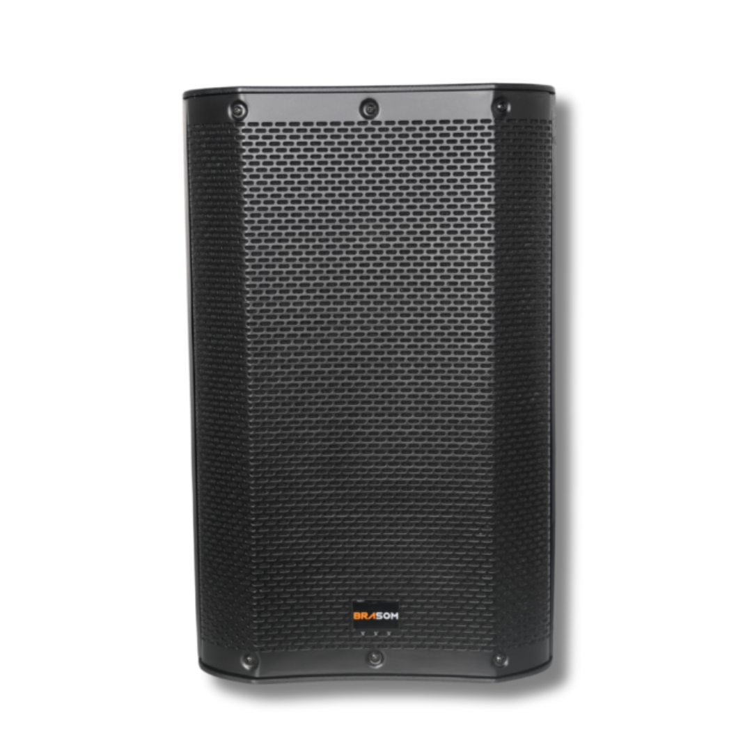 Foto do produto  CAIXA DE SOM BRASOM INJETADA ATIVA BI-AMPLIFICADA 15" 2400W - BR15A