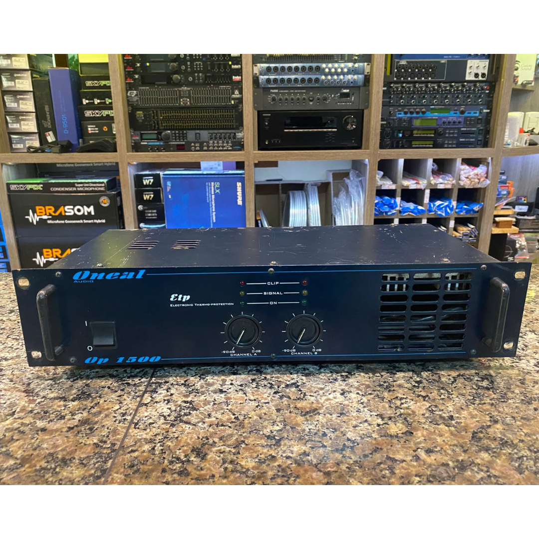 Foto do produto  Amplificador De Som Profissional Op 1500 Oneal  (Usado)
