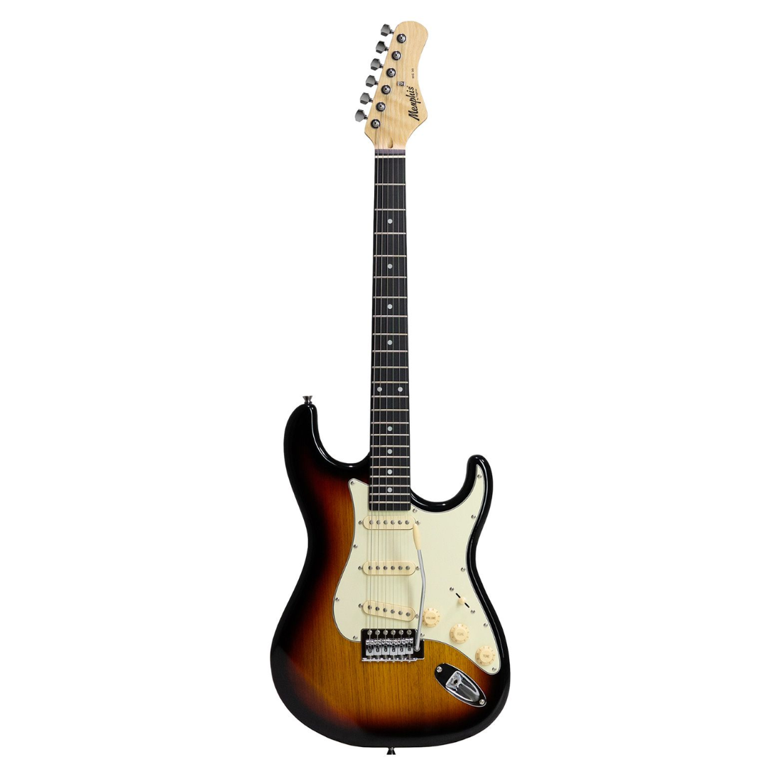 Foto do produto  GUITARRA 3S ESCALA ESCURA ESCUDO AWH MG-30 SB MEMPHIS
