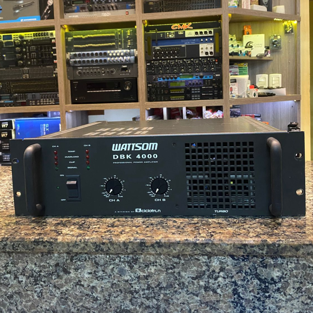 Foto do produto  AMPLIFICADOR WATTSOM DBK 4000 (usado)