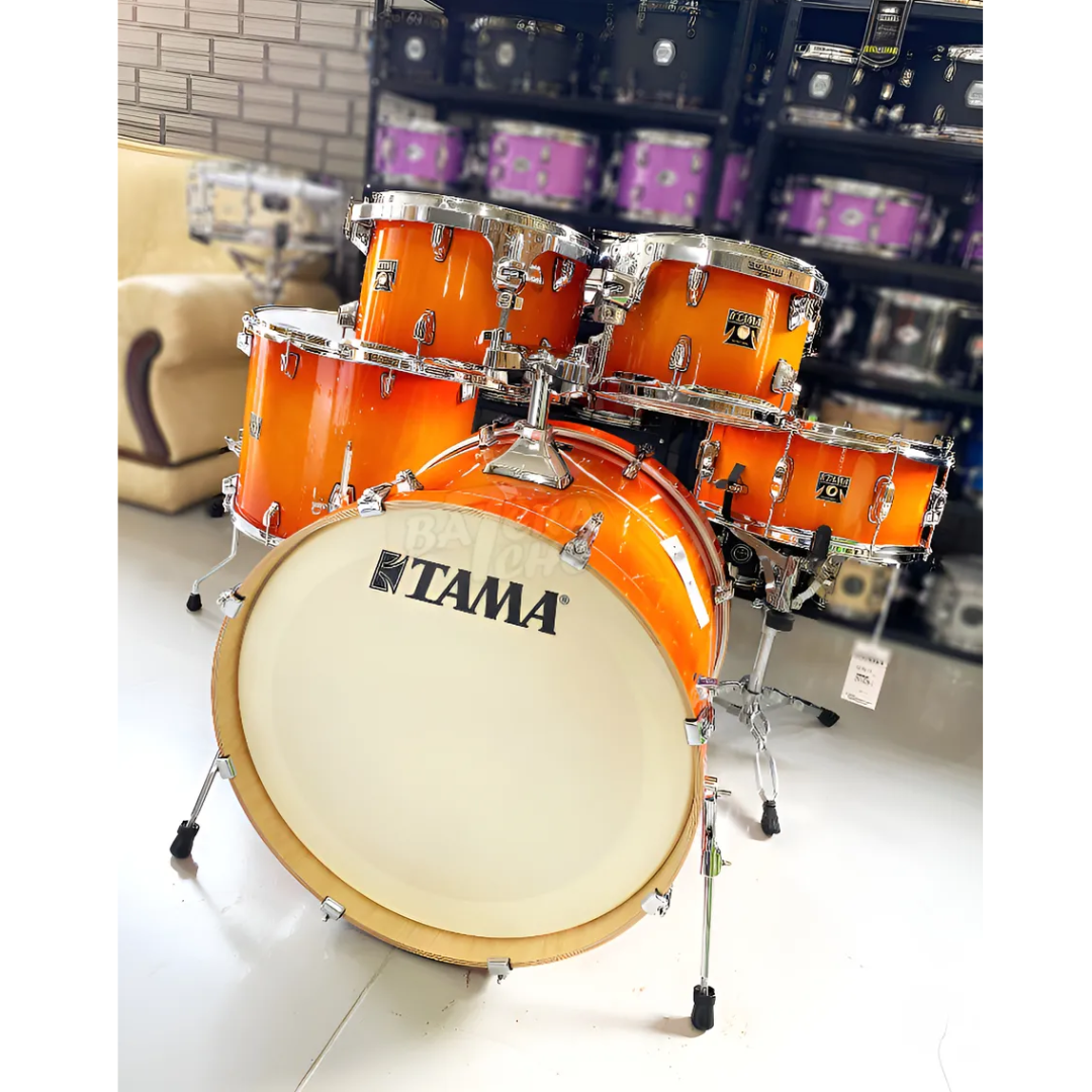 Foto do produto Bateria Tama Bumbo 22 Maple Aros 100% Steel Triple Flange Laranja Foto do produto Bateria Tama Bumbo 22 Maple Aros 100% Steel Triple Flange Laranja