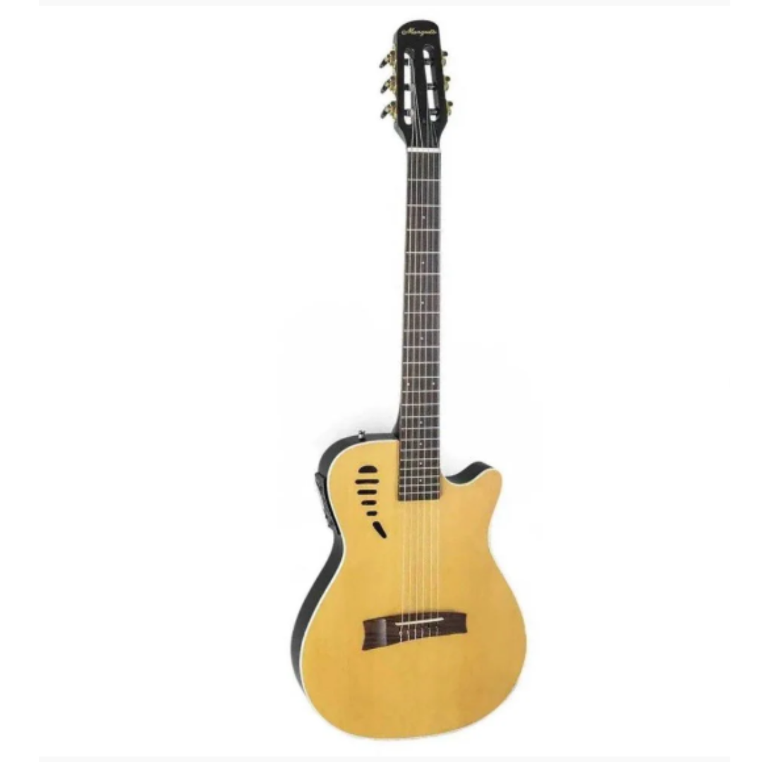 Foto do produto  Violão Marquês VN-11NSEQ Eletroacústico Nylon Clássico Cutaway Natural Fosco