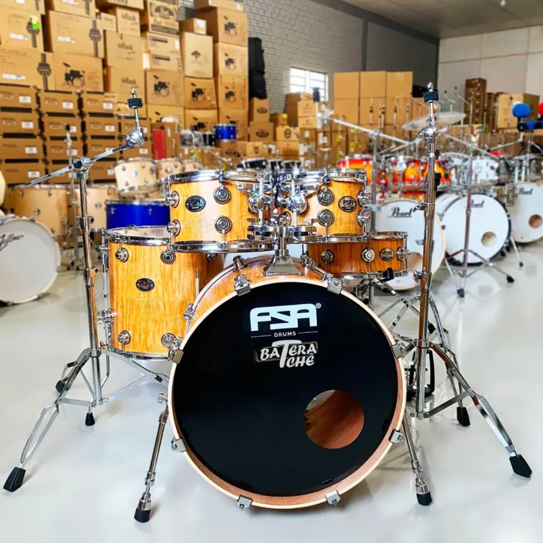 Foto do produto Bateria Fsa Standard Bumbo 22 Completa Com Ferragens E Banco