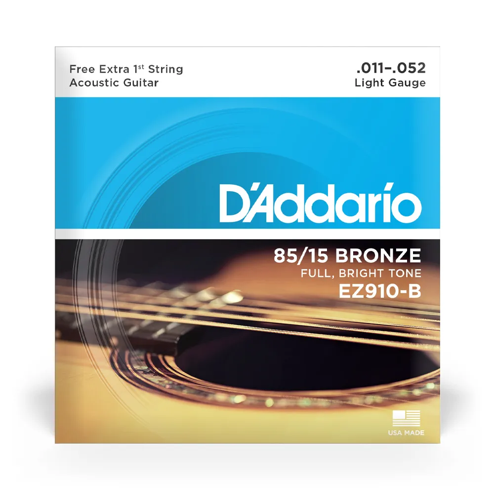 Foto do produto Encordoamento Violão D'Addario EZ910-B 0.11 Foto do produto Encordoamento Violão D'Addario EZ910-B 0.11