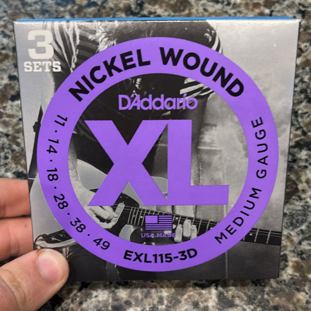Foto do produto Encordoamento D'Addario Níquel Wound EXL115-3D Foto do produto Encordoamento D'Addario Níquel Wound EXL115-3D
