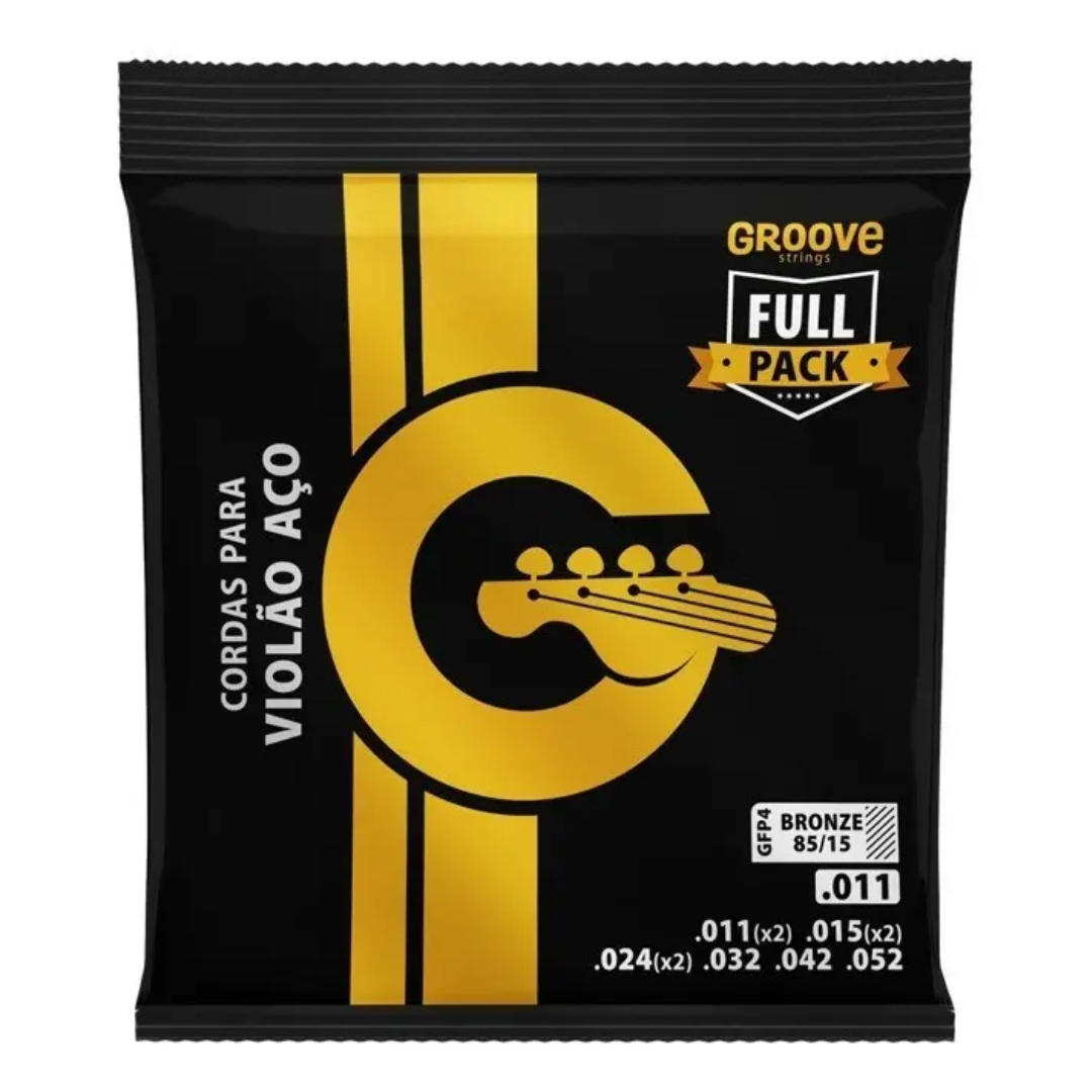 Foto do produto Encordoamento Groove Violão Aço 011