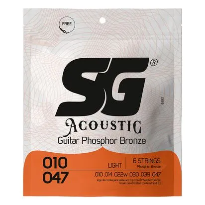 Foto do produto Encordoamento Guitarra SG Phosphor Bronze 0.10 Foto do produto Encordoamento Guitarra SG Phosphor Bronze 0.10