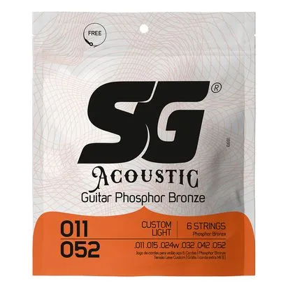 Foto do produto Encordoamento Guitarra SG Phosphor Bronze 0.11 Foto do produto Encordoamento Guitarra SG Phosphor Bronze 0.11