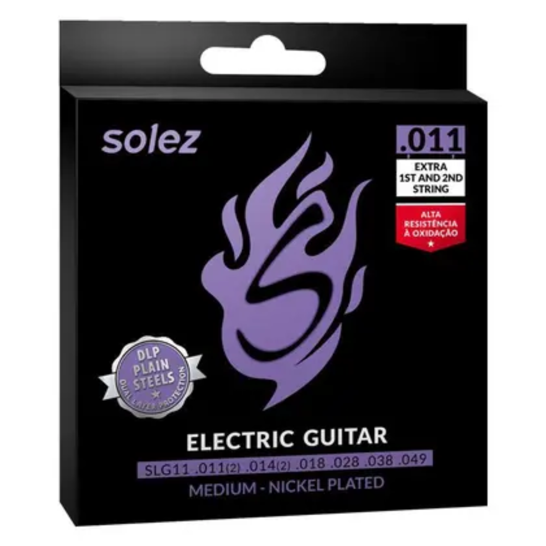 Foto do produto Encordoamento Guitarra Solez 011