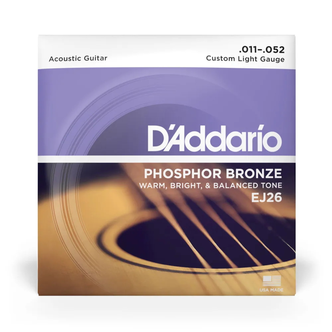 Foto do produto Encordoamento Violão D'Addario EJ26 0.11 Foto do produto Encordoamento Violão D'Addario EJ26 0.11